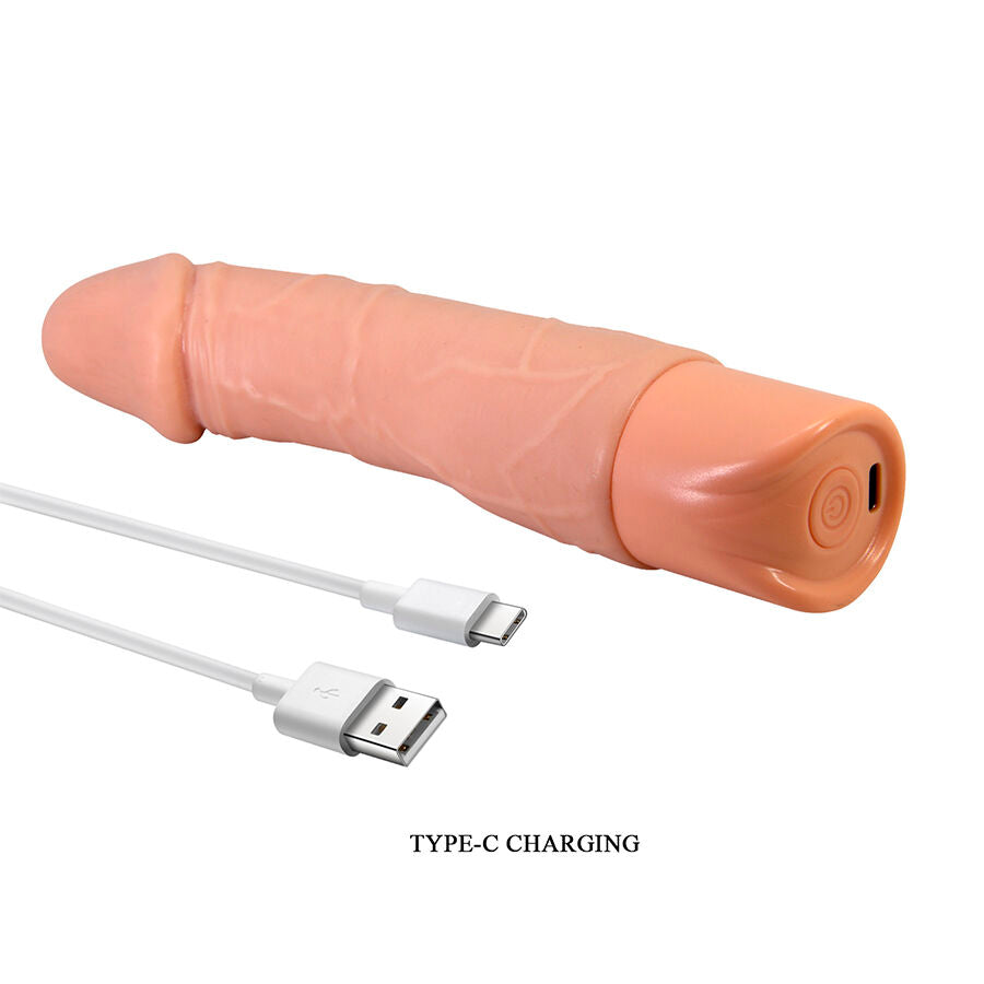 Gode vibrant réaliste compact 19,5 cm — autre angle