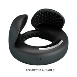 PRETTY LOVE QUENTIN ANNEAU PENIS AVEC STIMULATEUR TESTICULAIRE