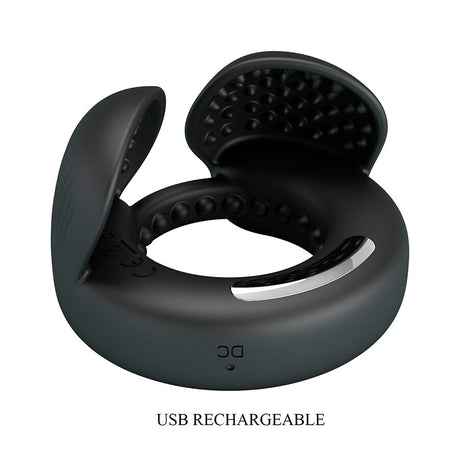PRETTY LOVE QUENTIN ANNEAU PENIS AVEC STIMULATEUR TESTICULAIRE