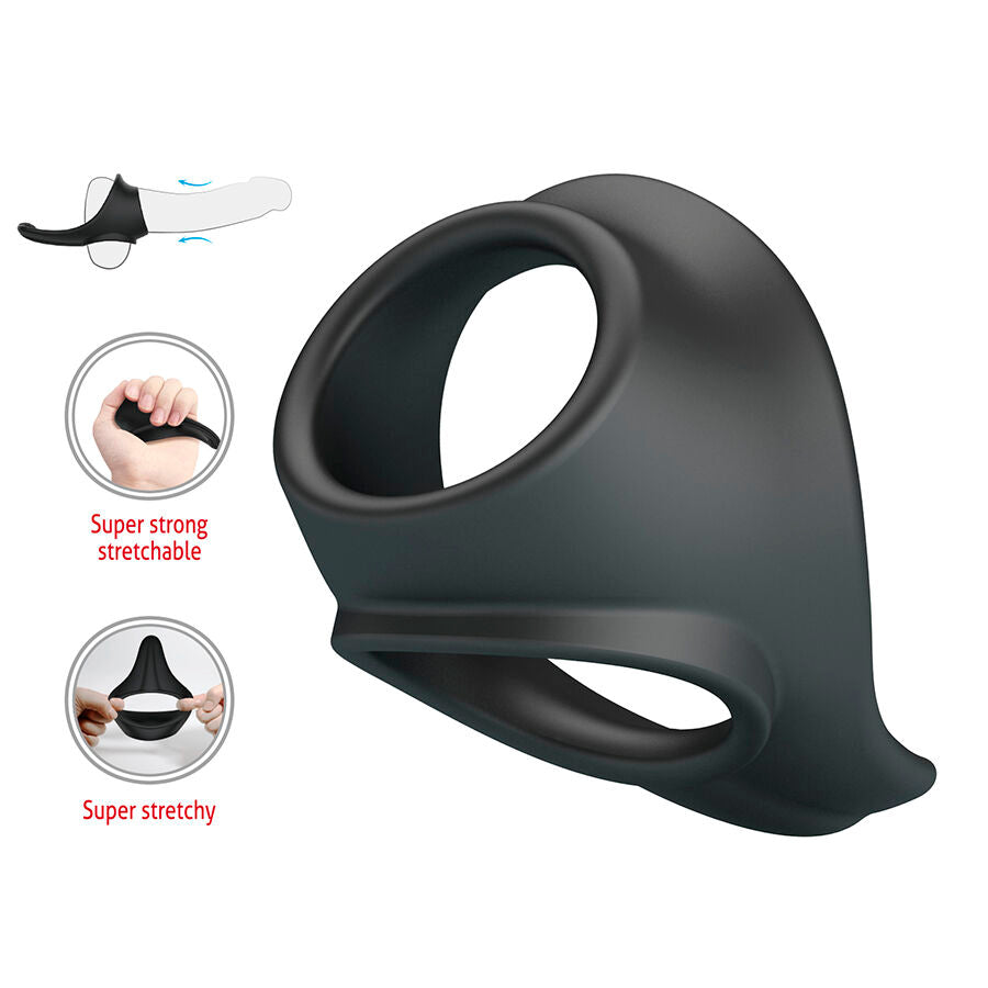 CRAZY BULL ZADOK ANNEAU ERGONOMIQUE AVEC STIMULATEUR PERINEAL