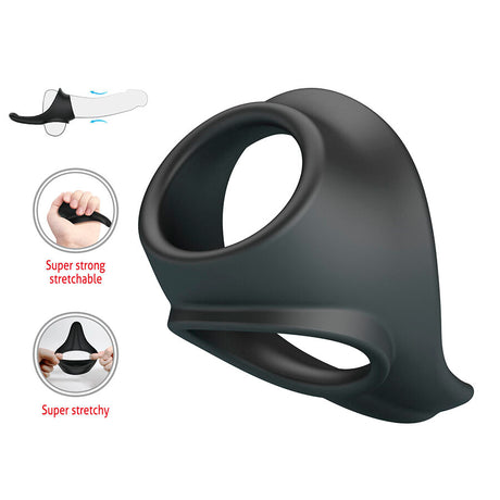 CRAZY BULL ZADOK ANNEAU ERGONOMIQUE AVEC STIMULATEUR PERINEAL