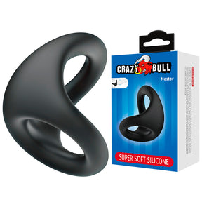 CRAZY BULL NESTOR ANNEAU ERGONOMIQUE POUR PENIS ET TESTICULES