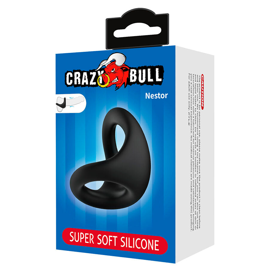 CRAZY BULL NESTOR ANNEAU ERGONOMIQUE POUR PENIS ET TESTICULES
