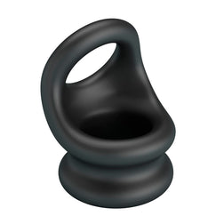 Cockring + poche ballsack silicone souple — en situation