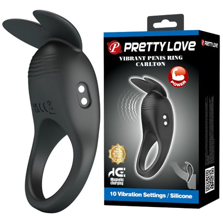 PRETTY LOVE - CARLTON ANNEAU PÉNIS AVEC STIMULATEUR CLITORIAL · Pretty Love Male · Cockrings Vibrants