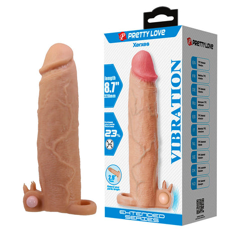 PRETTY LOVE XERXES MANCHON PENIS AVEC STIMULATEUR CLITORIAL ET VIBRATION