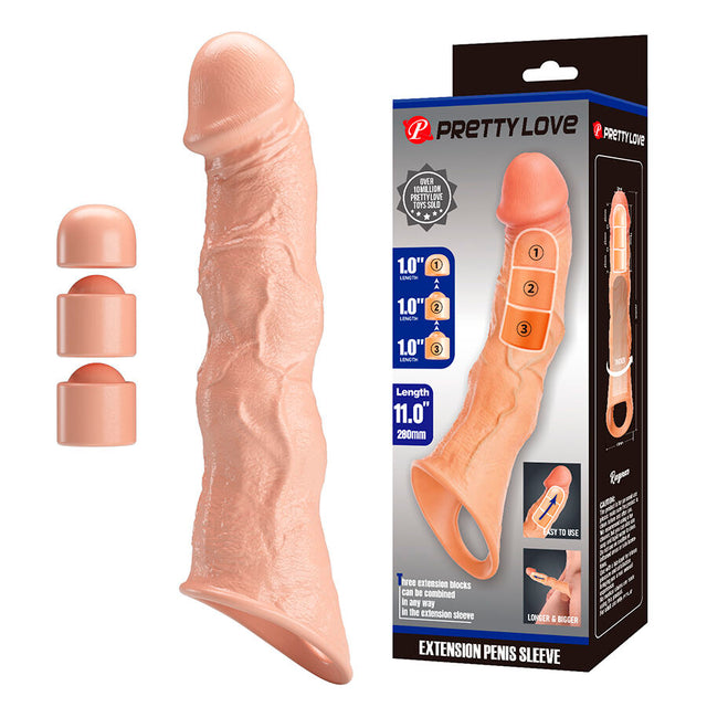 Gaine pénis modèle Ragnar (28 cm) en TPE chair pour le plaisir intime.