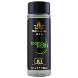 Huile de massage parfum fruits tropicaux 100 ml vue de face