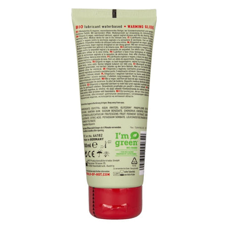 Organic Water-Based Warming Lube 100 ml — HOT Bio