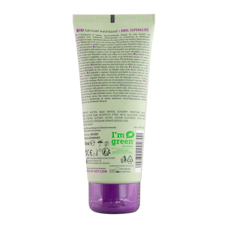 Lubrifiant anal bio vegan eau 100 ml — emballage