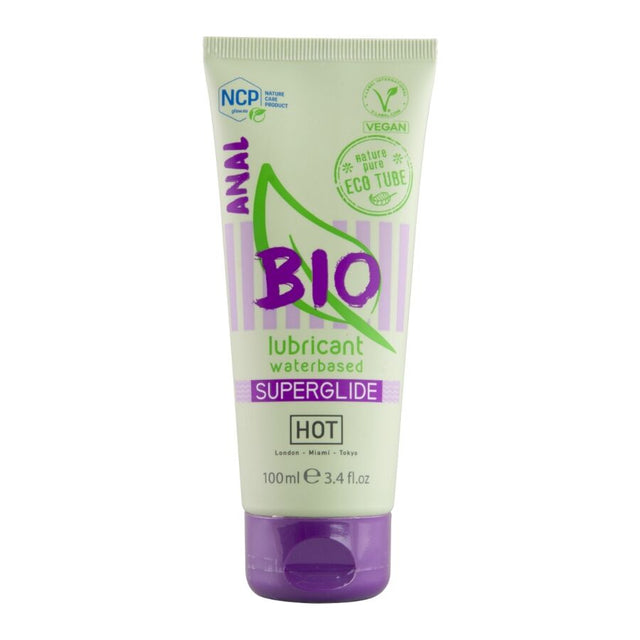 Lubrifiant anal bio vegan eau 100 ml — Bio Superglide · Hot · Lubs & Sprays Relaxants Anal