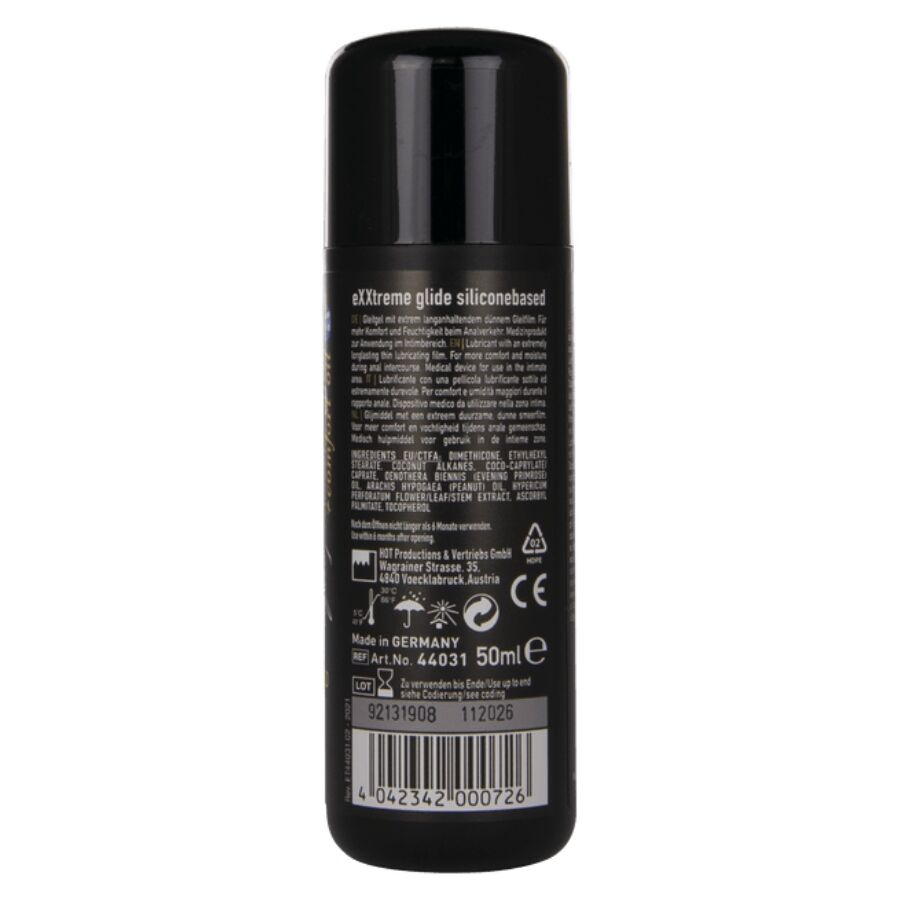 Lubrifiant silicone douce avec huiles végétales 50 ml — vue de profil