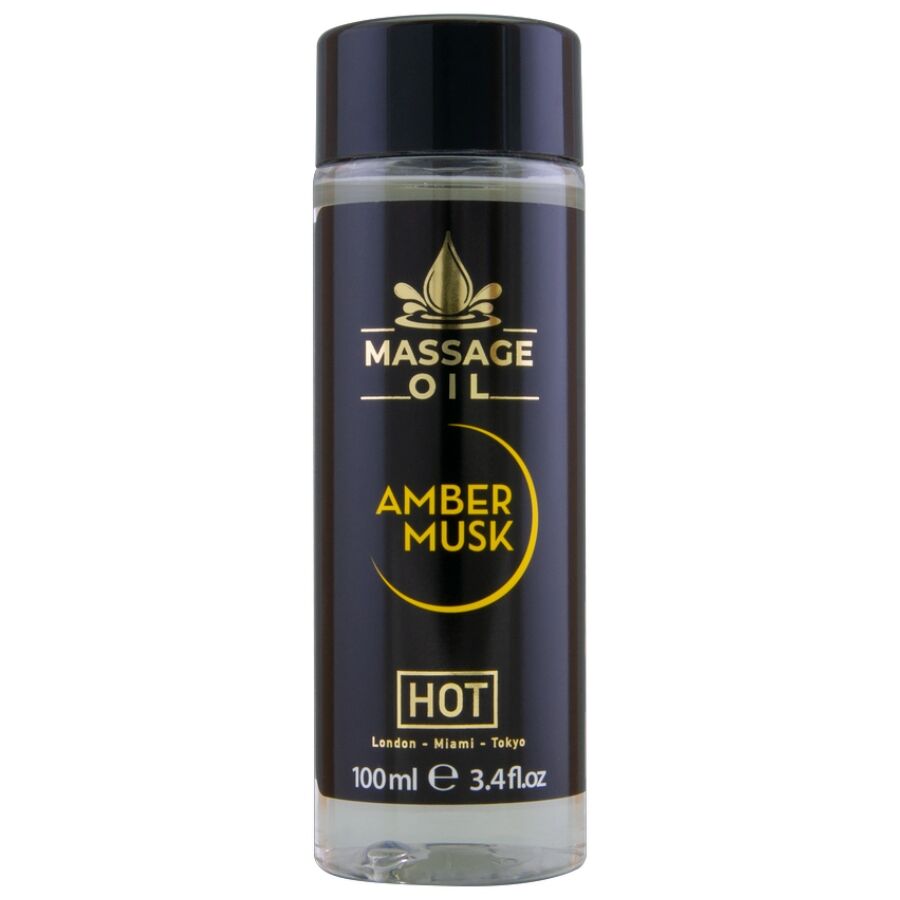 Huile de massage ambre et musc 100 ml · Hot · Huiles aromatisées