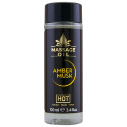 Huile de massage ambre et musc 100 ml — HOT vue de face