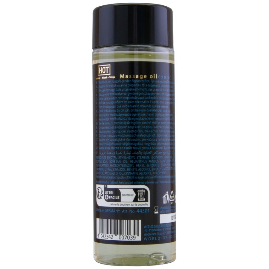 Huile de massage exotique 100 ml — emballage