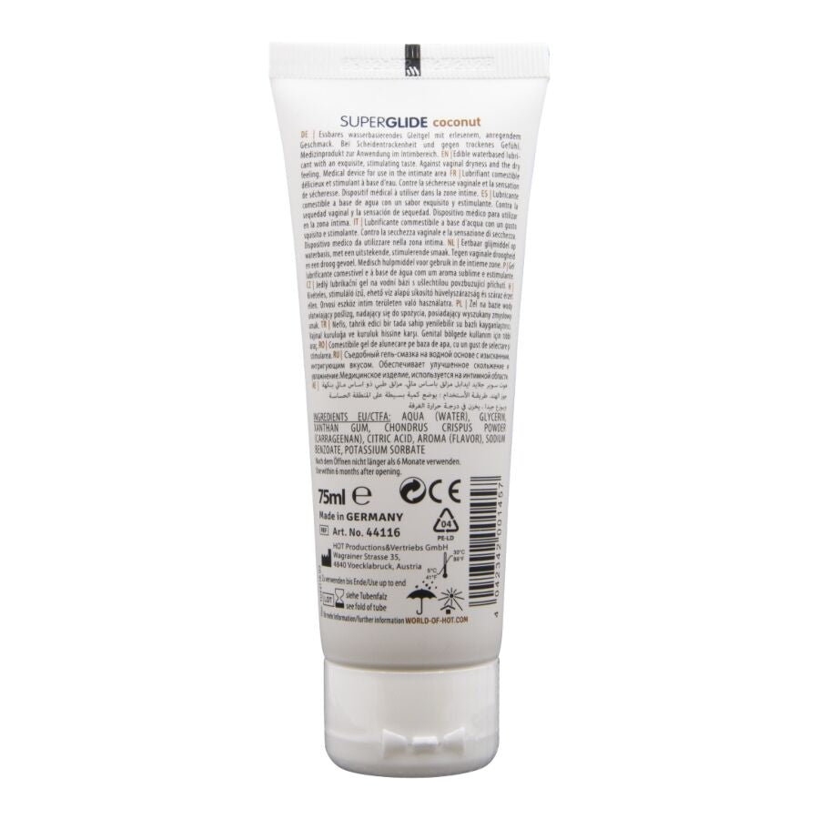 Lubrifiant noix de coco 75 ml — emballage