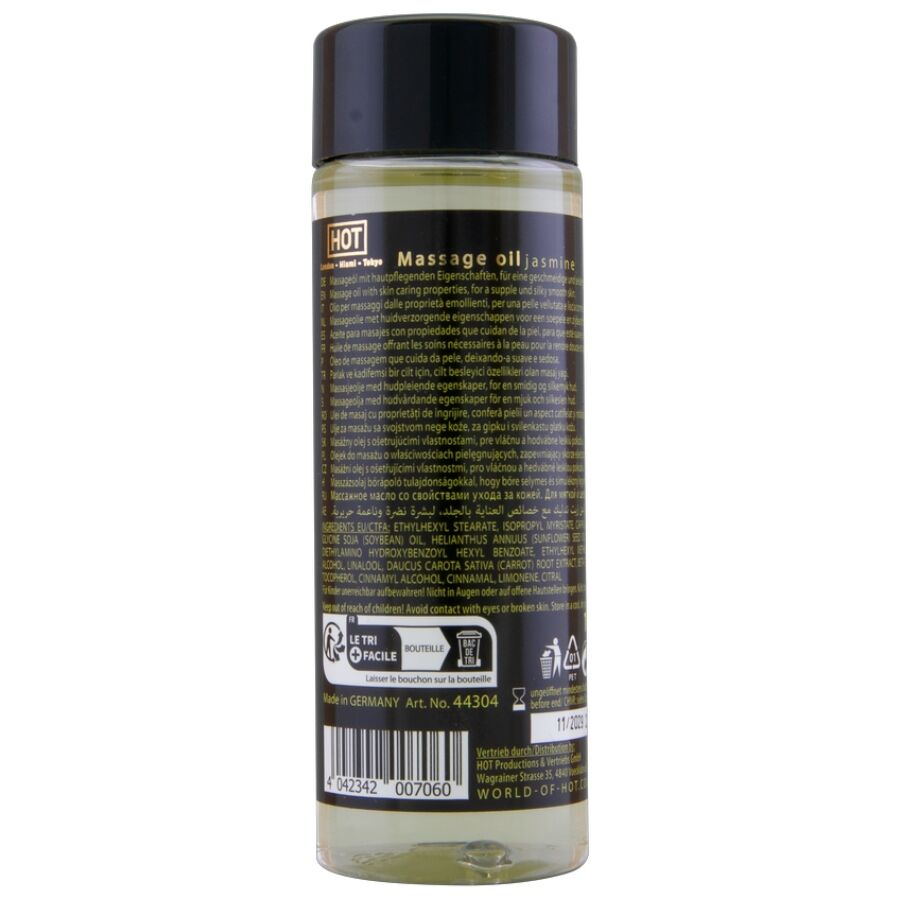 Huile de massage jasmin 100 ml — emballage