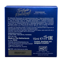 Spray naturel aux phéromones pour homme 15 ml sans odeur — emballage