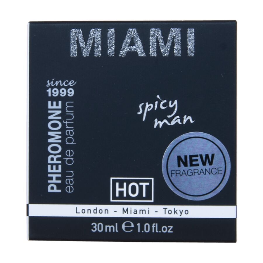 HOT PARFUM AUX PHEROMONES MIAMI SPICY MAN 30 ML