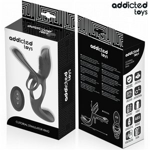 ADDICTED TOYS ANNEAU DOUBLE PENIS AVEC STIMULATEUR CLITORIAL