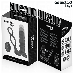 Cockring double avec stimulateur prostate va-et-vient — emballage