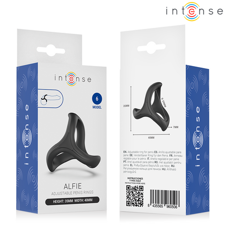 INTENSE ALFIE ANNEAU PENIS TRIPLE REGLABLE MODELE 6