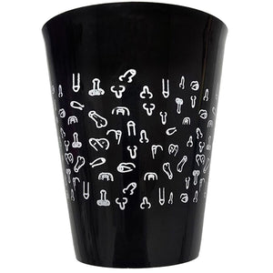 DIABLO PICANTE BLACK CUP 500 ML AVEC PENIS BLANCS