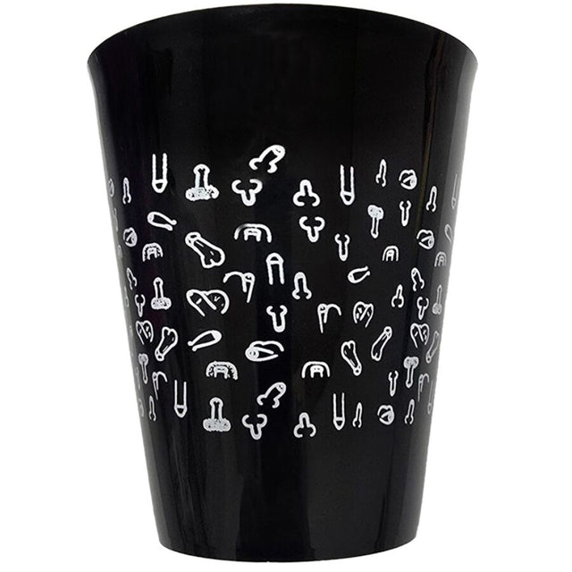 DIABLO PICANTE BLACK CUP 500 ML AVEC PENIS BLANCS
