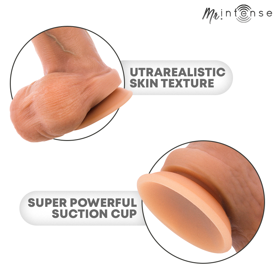 MR INTENSE BRUCE XL GODEMICHET EN SILICONE AVEC TESTICULES 255 CM O 55 CM
