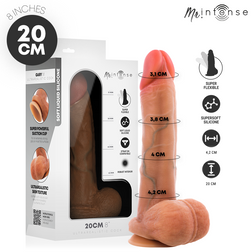 Realistic dildo by Mr. Intense, model Gary M, in flesh-coloured silicone, 20.0 cm, for intimate pleasure.