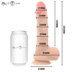 Mr. Intense Danny ultra-realistic dildo with ejaculation and testicles, 20.5 cm, Ø 4 cm