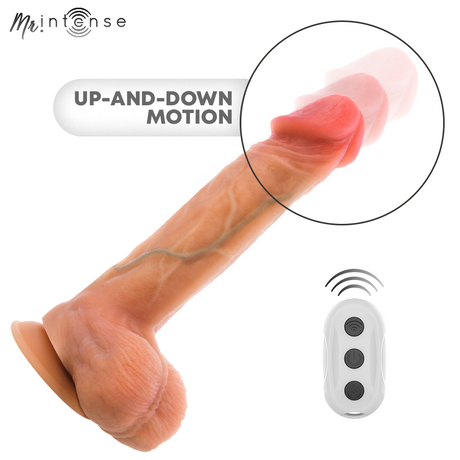 MR INTENSE LOGAN VIBRATEUR GODEMICHET EN SILICONE AVEC EFFET CHAUFFANT ET TELECOMMANDE 20 CM O 41 CM