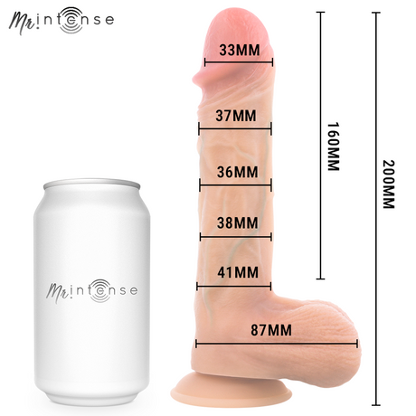 MR INTENSE LOGAN VIBRATEUR GODEMICHET EN SILICONE AVEC EFFET CHAUFFANT ET TELECOMMANDE 20 CM O 41 CM