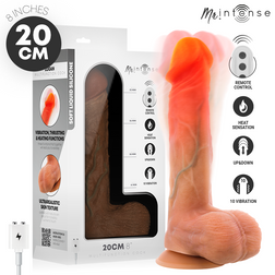 Realistic dildo by Mr. Intense, Logan model, in flesh-coloured silicone, 20.0 cm, for intimate pleasure.