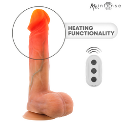 MR INTENSE LOGAN VIBRATING DILDO IN SILICONE WITH WARMING EFFECT AND REMOTE CONTROL 20 CM O 41 CM