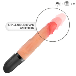Gode Mr. Intense Jean avec va-et-vient, chauffe et 10 vibrations.