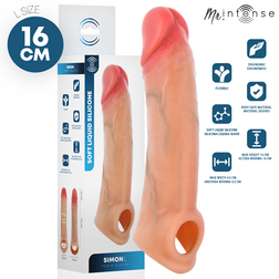 Simon L flesh-coloured liquid silicone penis sleeve, 16 cm.