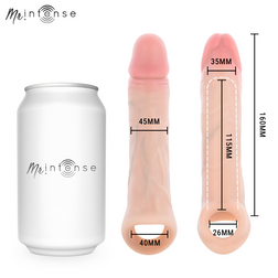 Mr. Intense Arnold L ultra-realistic vibrating penis sleeve with remote control, 16 cm, Ø 4.5 cm