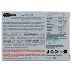 HOT eXXtreme Power Caps — 10 capsules, vue détaillée
