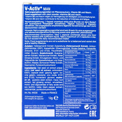 HOT V-Activ Caps for Men — 20 capsules, detailed view