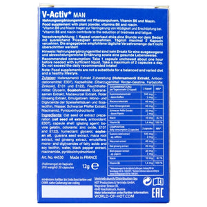 HOT V ACTIV CAPSULES HOMME 20 UNITES