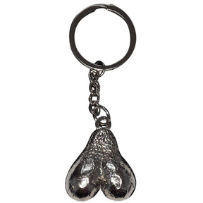 DIABLO PICANTE PORTE CLES METAL OEUFS D ARGENT