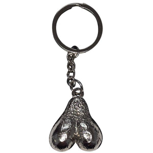 DIABLO PICANTE PORTE CLES METAL OEUFS D ARGENT