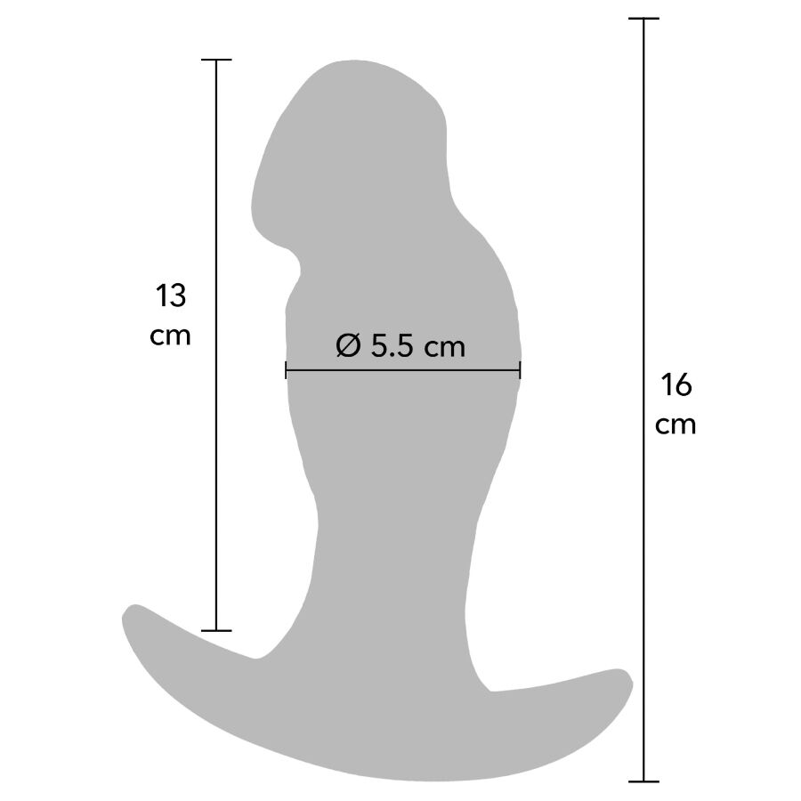 Plug réaliste silicone liquide 16 cm — gros plan