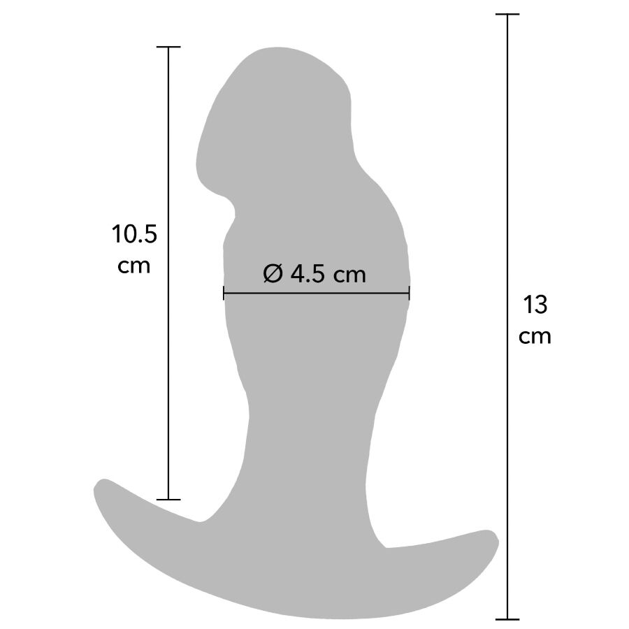 Plug réaliste silicone liquide 13 cm — gros plan