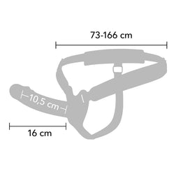 HIDDEN DESIRE INFERNO MANCHON PENIS VIBRANT AVEC STRAP ON 16 CM