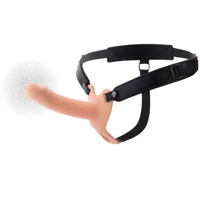 HIDDEN DESIRE INFERNO MANCHON PENIS VIBRANT AVEC STRAP ON 16 CM