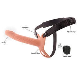 HIDDEN DESIRE INFERNO MANCHON PENIS VIBRANT AVEC STRAP ON 20 CM