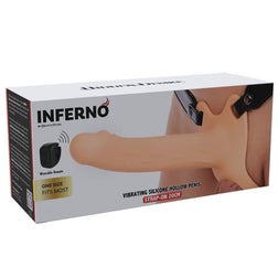 HIDDEN DESIRE INFERNO MANCHON PENIS VIBRANT AVEC STRAP ON 20 CM