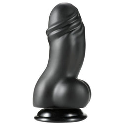 Gode épais courbé stimulation prostate ventouse 19 cm — gros plan